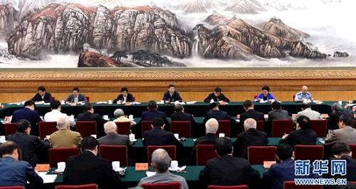 图为：2016年5月17日，中共中央总书记、国度主席、中央军委主席习近平在北京主持召开哲学社会科学工作座谈会并颁发沉要讲话。